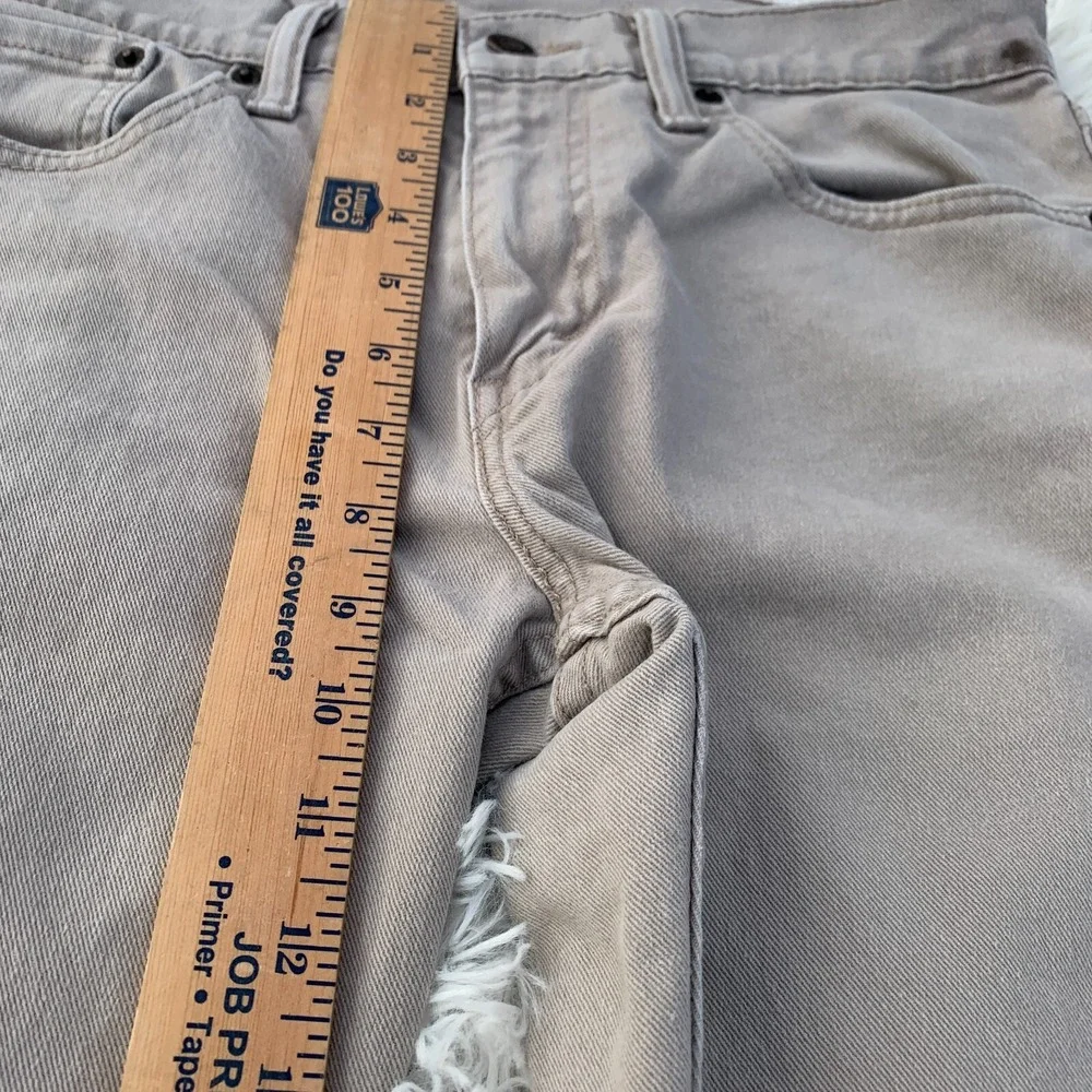 Levis Jeans Mens 31x28 Beige 511‎ Skinny American Denim Skater Punk Tag 32x30